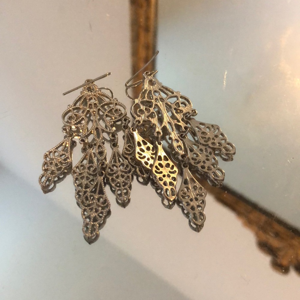 Silver earrings Francesca’s